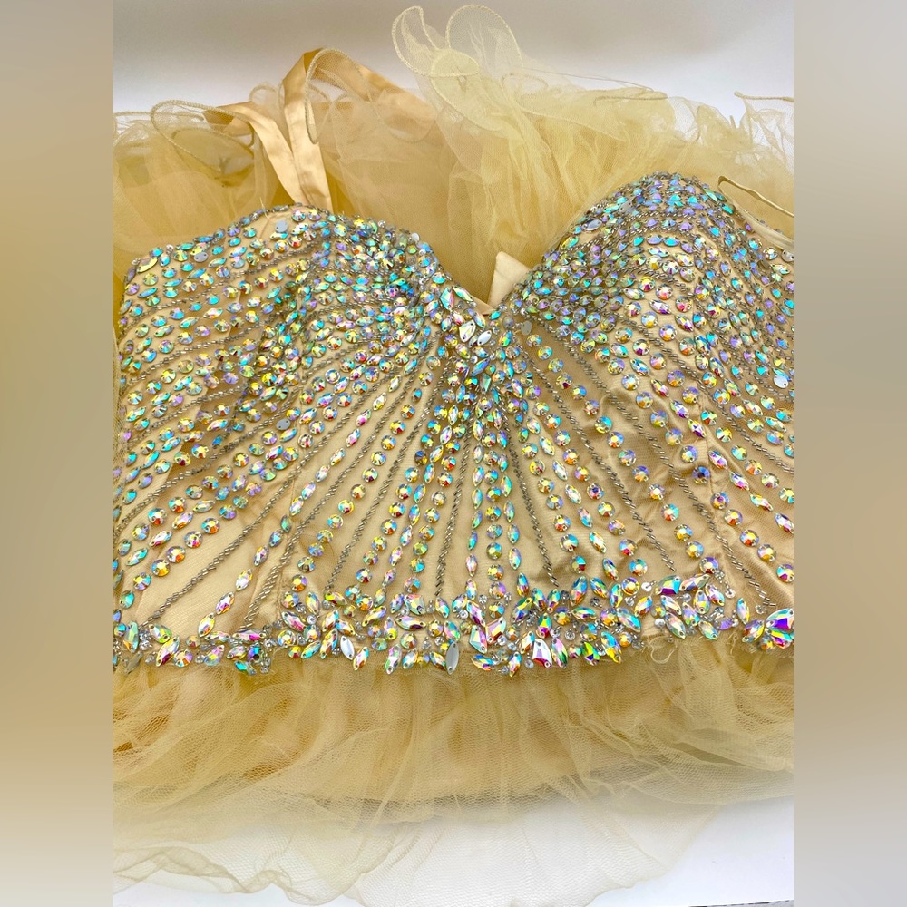Gold/Yellow Prom/Graduation/Sweet 16 Dress/ Gown